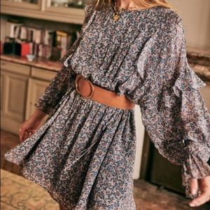**SOLD** NWT Sezane Robe Lali in Blooming Blue